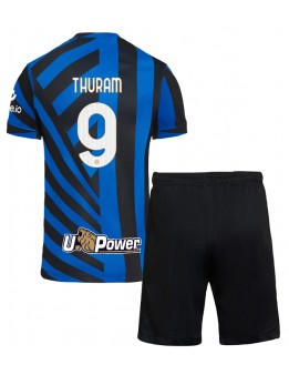 Inter Milan Marcus Thuram #9 Heimtrikotsatz für Kinder 2024-25 Kurzarm (+ Kurze Hosen)